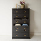 Reclaimed Wood Farmhouse Tall Dresser - elsie green - reclaimed wood furniture