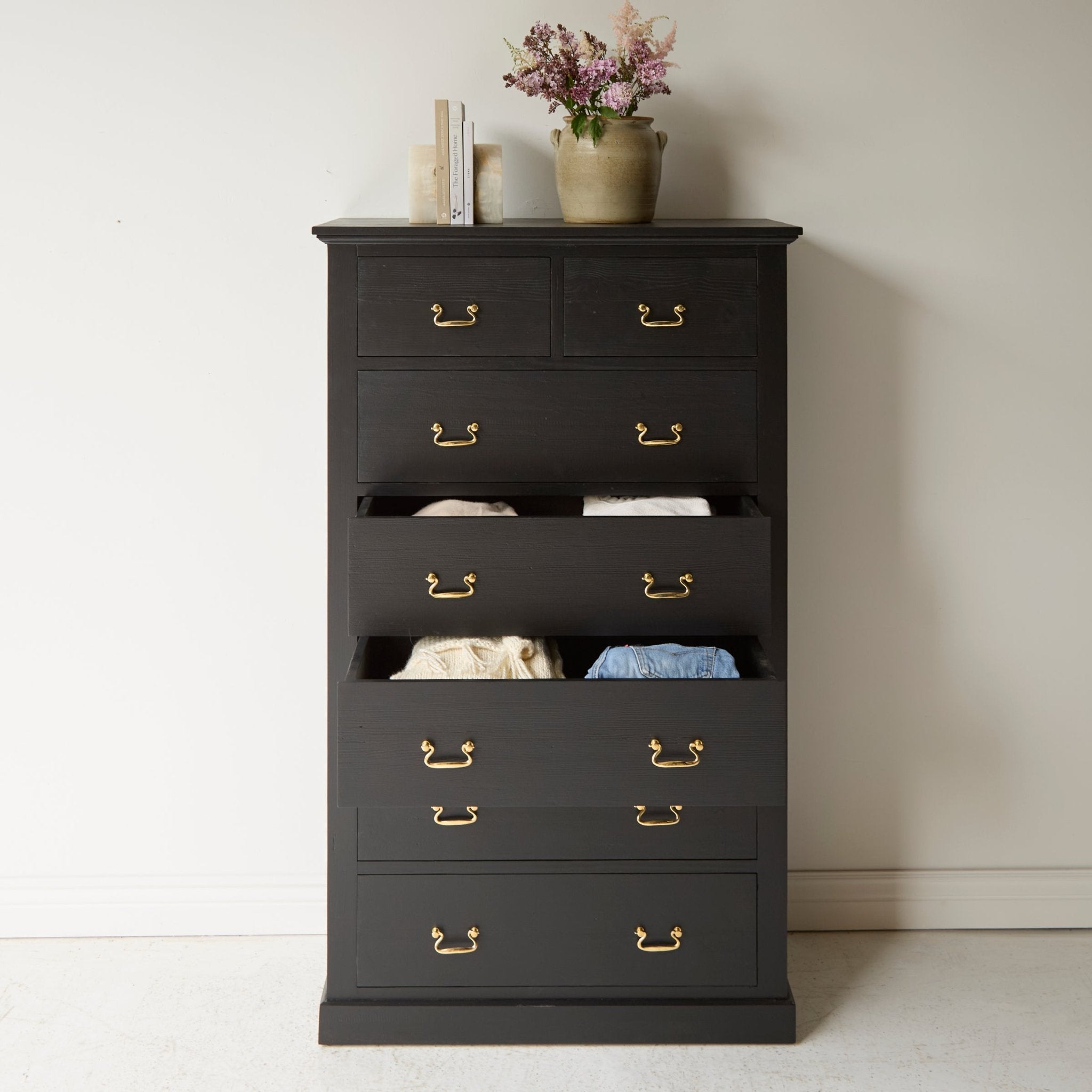 Reclaimed Wood Farmhouse Tall Dresser - elsie green - reclaimed wood furniture