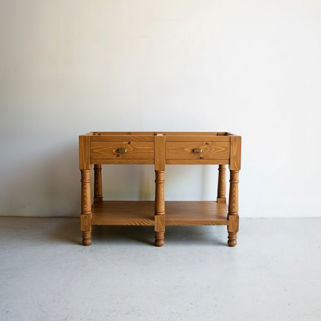Reclaimed Wood Island - elsie green - Custom Furniture