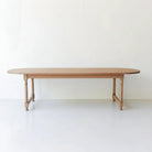 Reclaimed Wood Oval Farm Table - elsie green - Custom Furniture