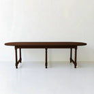 Reclaimed Wood Oval Farm Table - elsie green - Custom Furniture