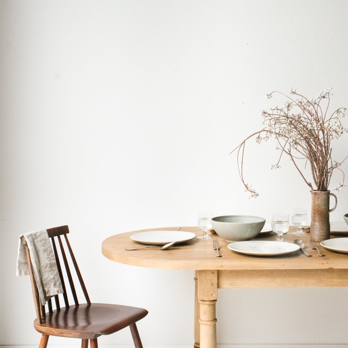 Reclaimed Wood Oval Farm Table | Floor Sample - elsie green - Custom Furniture