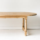 Reclaimed Wood Oval Farm Table | Floor Sample - elsie green - Custom Furniture