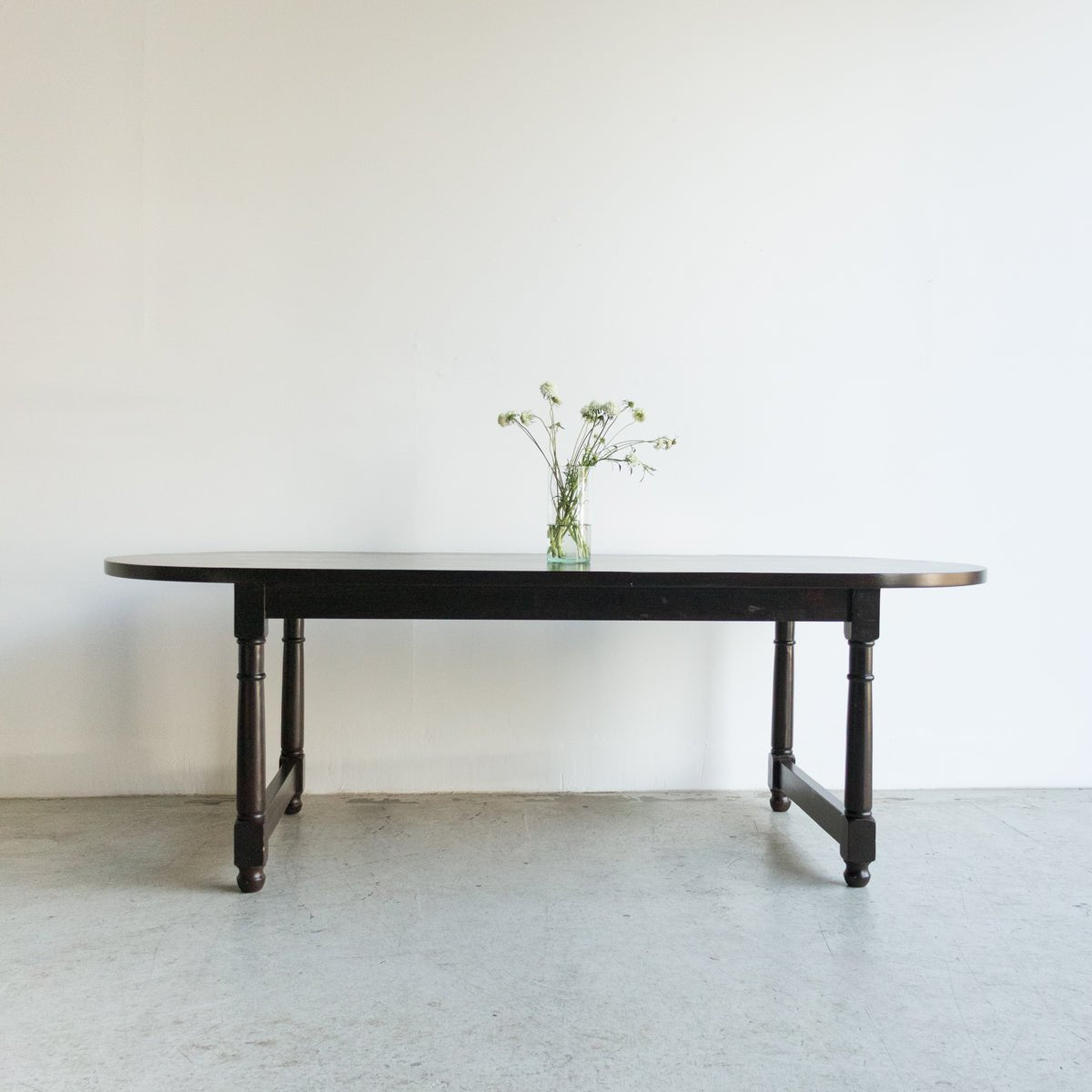 Reclaimed Wood Oval Farm Table | Floor Sample - elsie green - Custom Furniture