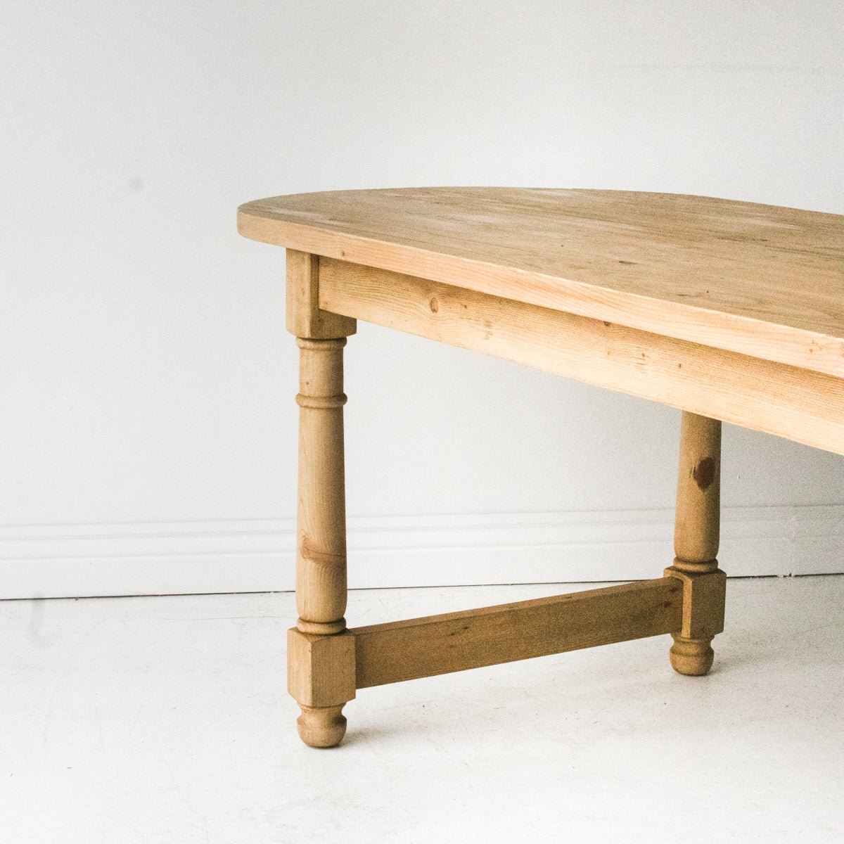 Reclaimed Wood Oval Farm Table | Floor Sample - elsie green - Custom Furniture