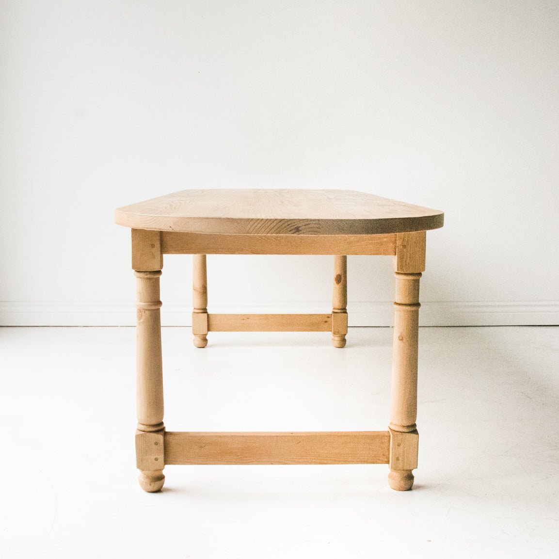 Reclaimed Wood Oval Farm Table | Floor Sample - elsie green - Custom Furniture