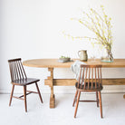 Reclaimed Wood Oval Monastery Dining Table - elsie green - reclaimed wood furniture