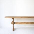 Reclaimed Wood Oval Monastery Dining Table - elsie green - reclaimed wood furniture