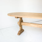 Reclaimed Wood Oval Monastery Dining Table - elsie green - reclaimed wood furniture