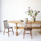 Reclaimed Wood Oval Monastery Dining Table - elsie green - reclaimed wood furniture