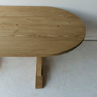 Reclaimed Wood Oval Writing Desk | Floor Sample - elsie green - Custom Furniture