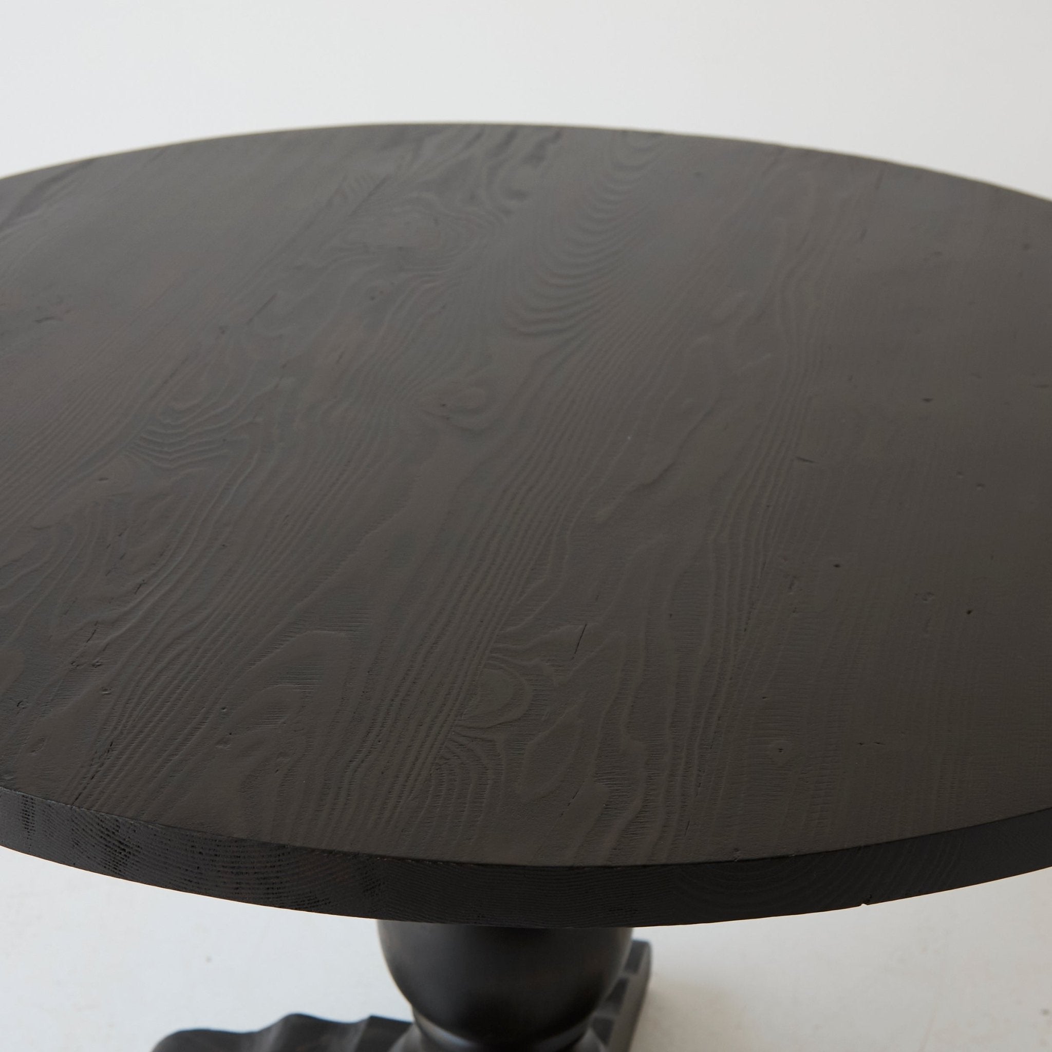 Reclaimed Wood Pedestal Dining Table - elsie green - Custom Furniture