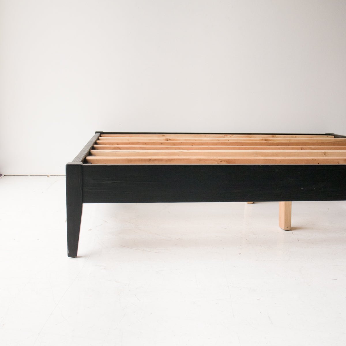 Reclaimed Wood Platform Bed - elsie green - reclaimed wood furniture