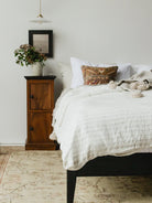Reclaimed Wood Platform Bed - elsie green - reclaimed wood furniture