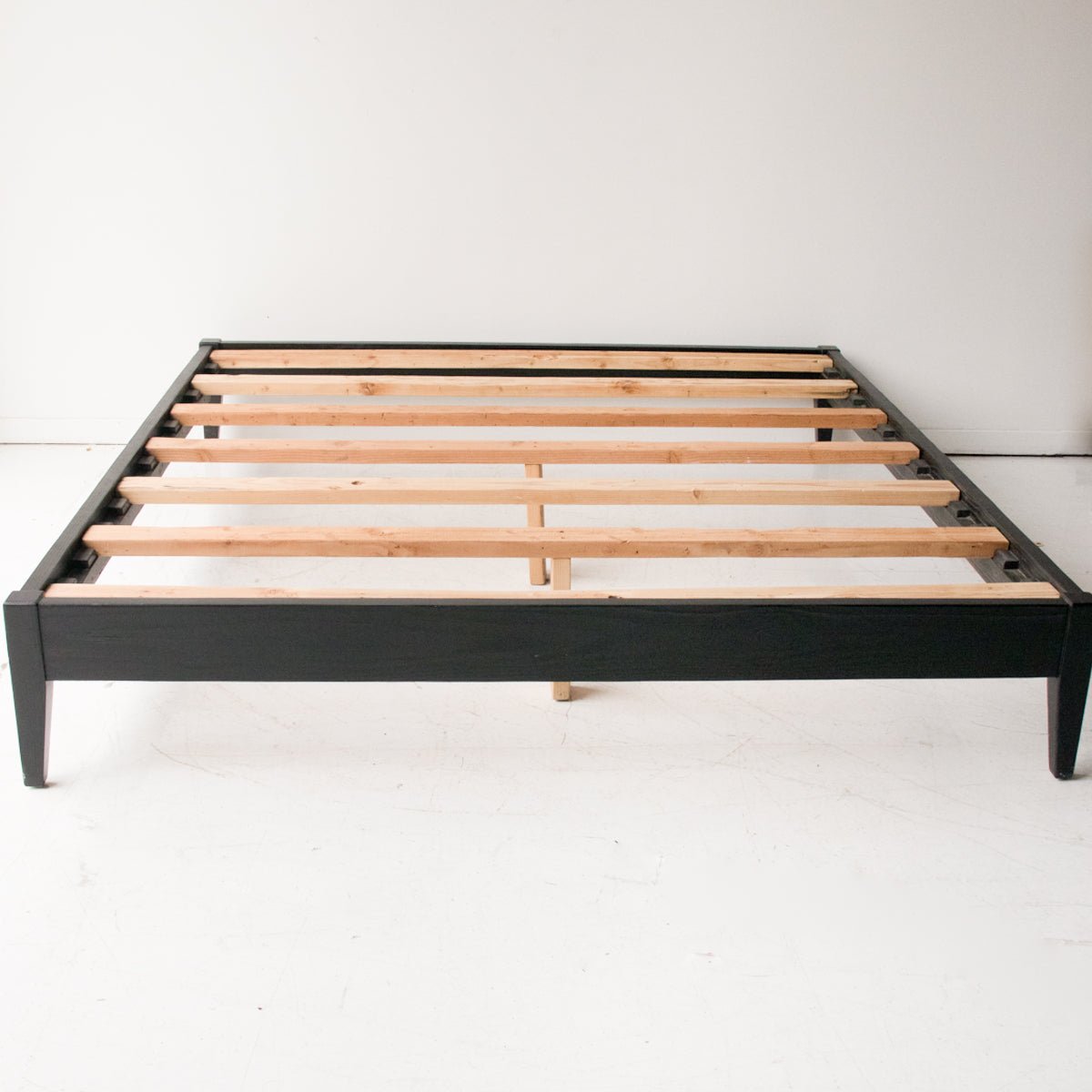 Reclaimed Wood Platform Bed - elsie green - reclaimed wood furniture