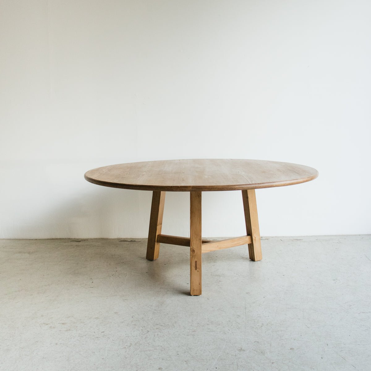 Reclaimed Wood Round Dining Table - elsie green - Custom Furniture