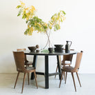 Reclaimed Wood Round Dining Table - elsie green - Custom Furniture