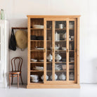 Reclaimed Wood Sliding Door Cabinet - elsie green - Custom Furniture