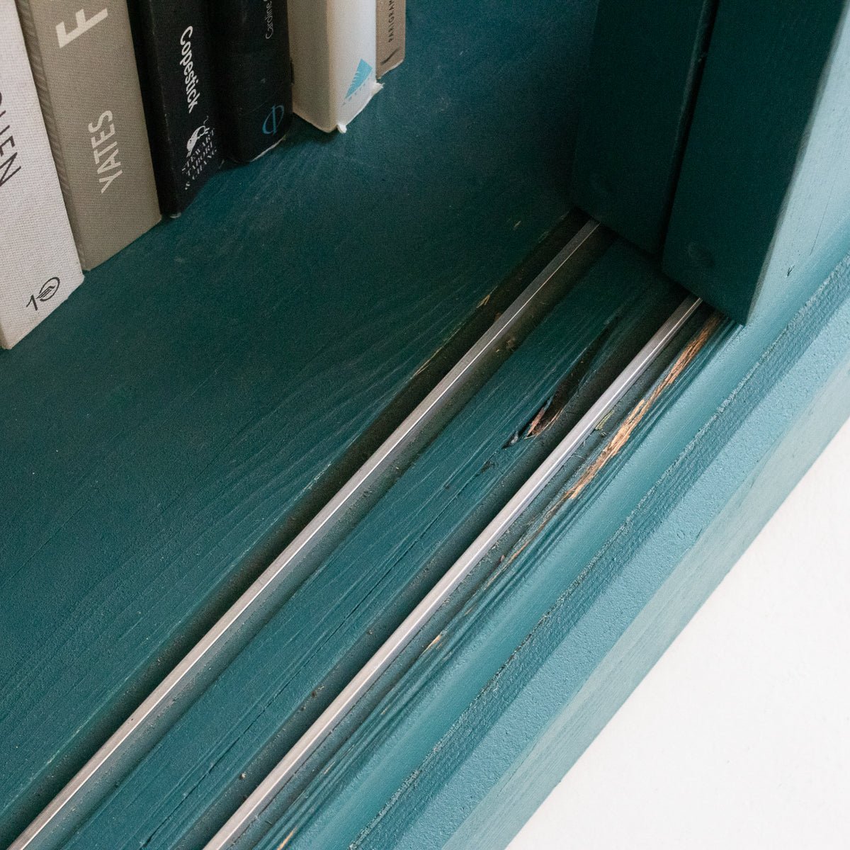 Reclaimed Wood Sliding Door Cabinet | Floor Sample - elsie green - Custom Furniture
