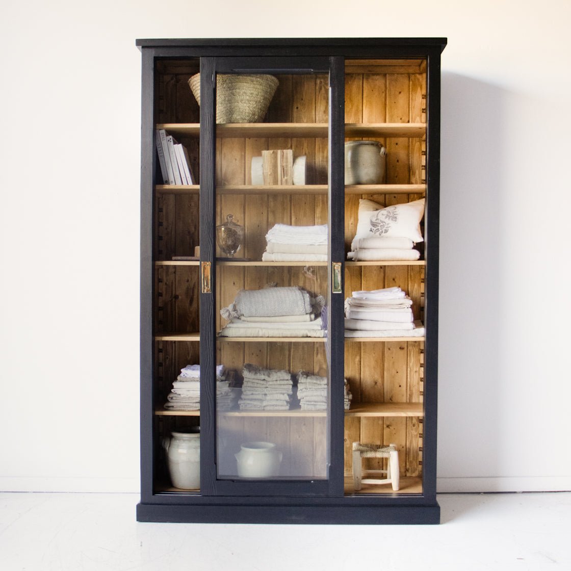 Reclaimed Wood Sliding Glass Door Cabinet | Floor Sample - elsie green - reclaimed wood furniture