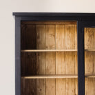 Reclaimed Wood Sliding Glass Door Cabinet | Floor Sample - elsie green - reclaimed wood furniture