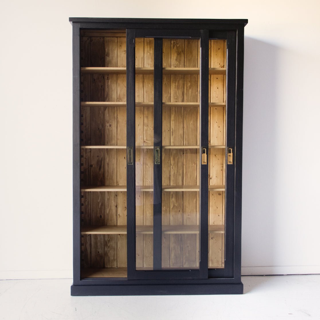 Reclaimed Wood Sliding Glass Door Cabinet | Floor Sample - elsie green - reclaimed wood furniture