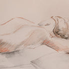 Reclining Nude Drawing - elsie green - Art