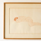 Reclining Nude Watercolor Painting | Dated 1925 - elsie green - Art
