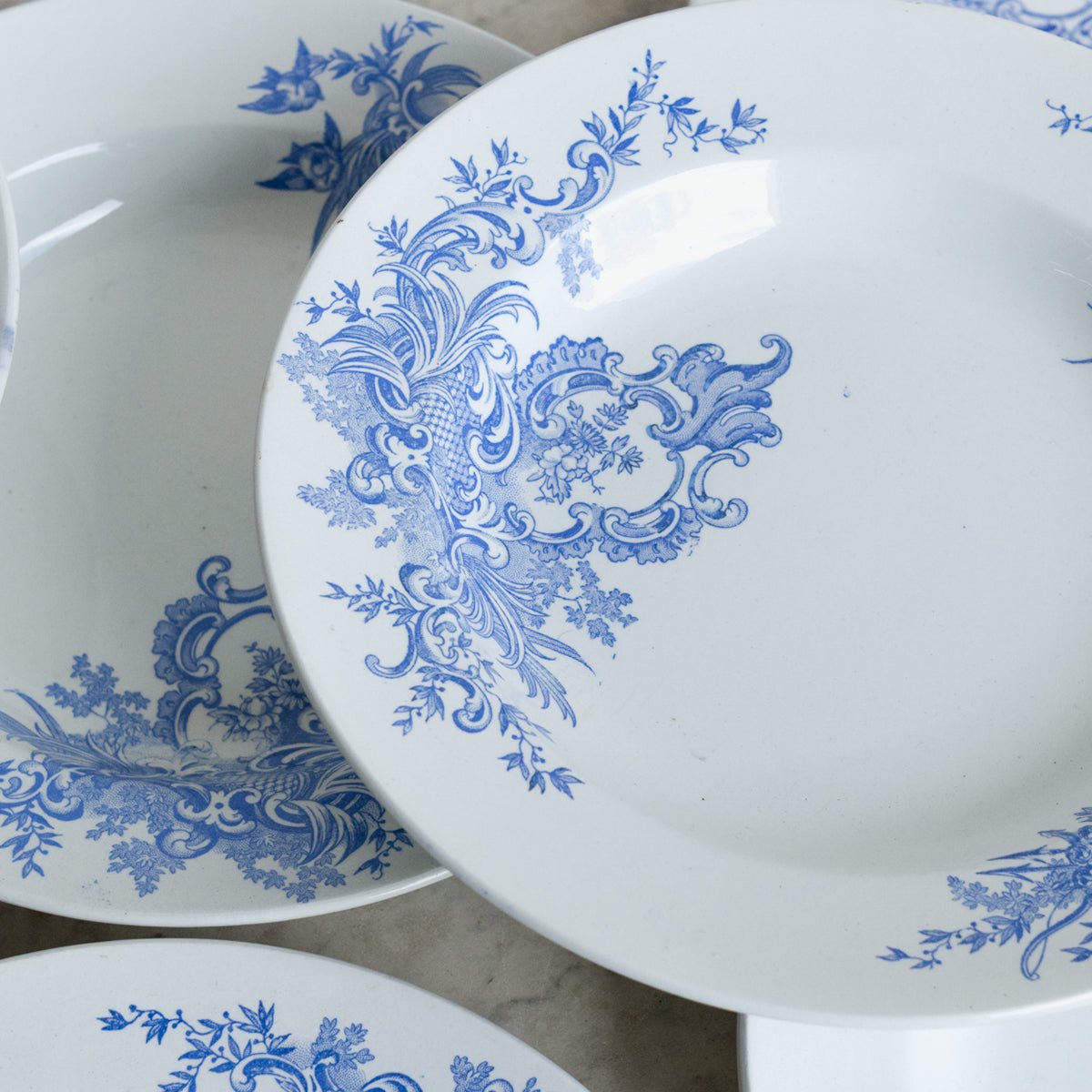 Regent Transferware Soup Bowl Set Of 10 - elsie green - The French Kitchen