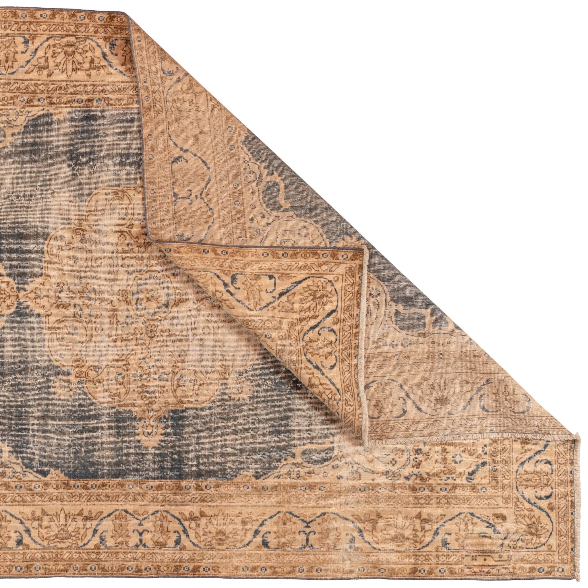 Renne Vintage Rug | 6'7" x 9'11" - elsie green - textiles