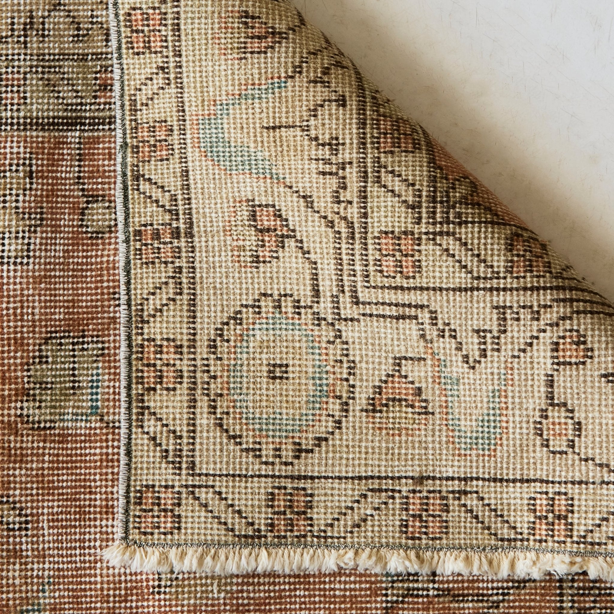 Riom Vintage Rug | 3'10" x 6'8" - elsie green - textiles