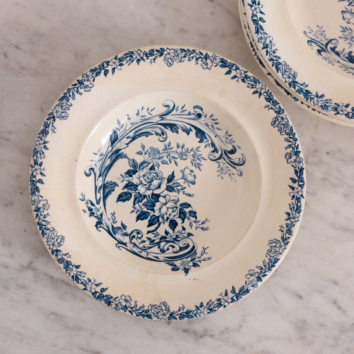 Rocaille Transferware Bowl Set of 4 - elsie green - the french kitchen