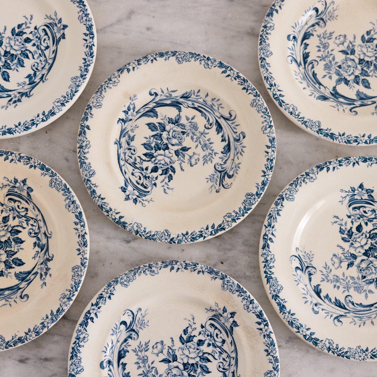 Rocaille Transferware Dinner Plate Set of 4 - elsie green - the french kitchen