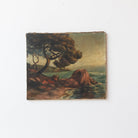 Rocky Shoreline Oil Painting - elsie green - art