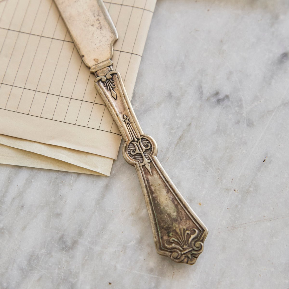 Rogers, Smith & Co. Silver-Plate Letter Opener | The Patrick Orbe Collection - elsie green - the french kitchen