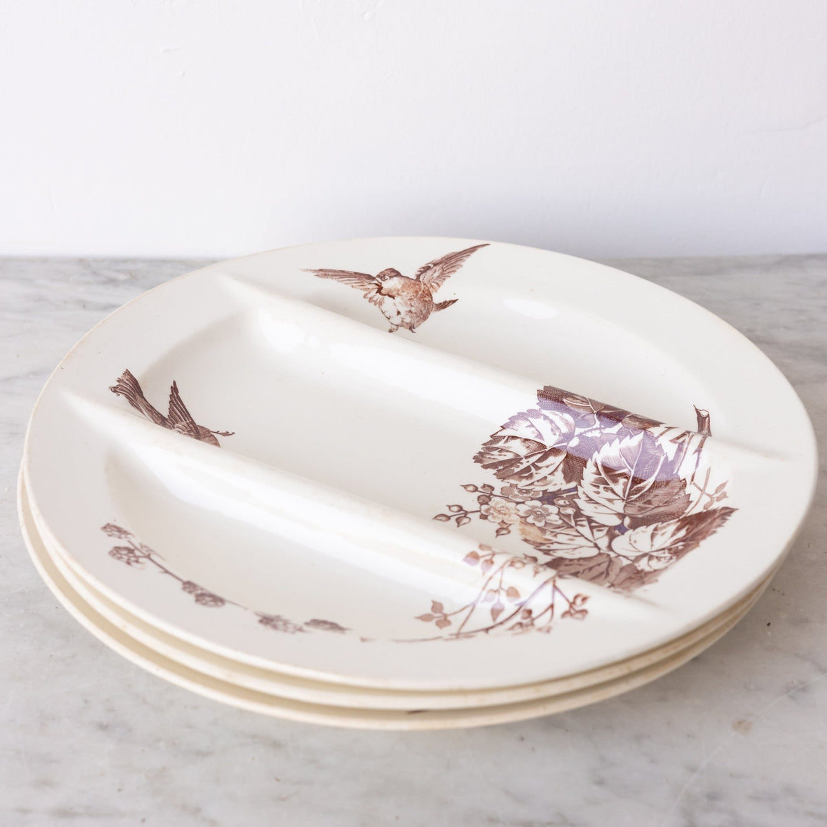 Ronce Transferware Asparagus Plate Set of 10 - elsie green -