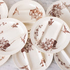 Ronce Transferware Asparagus Plate Set of 10 - elsie green -