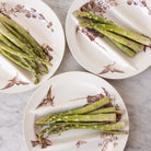 Ronce Transferware Asparagus Plate Set of 10 - elsie green -