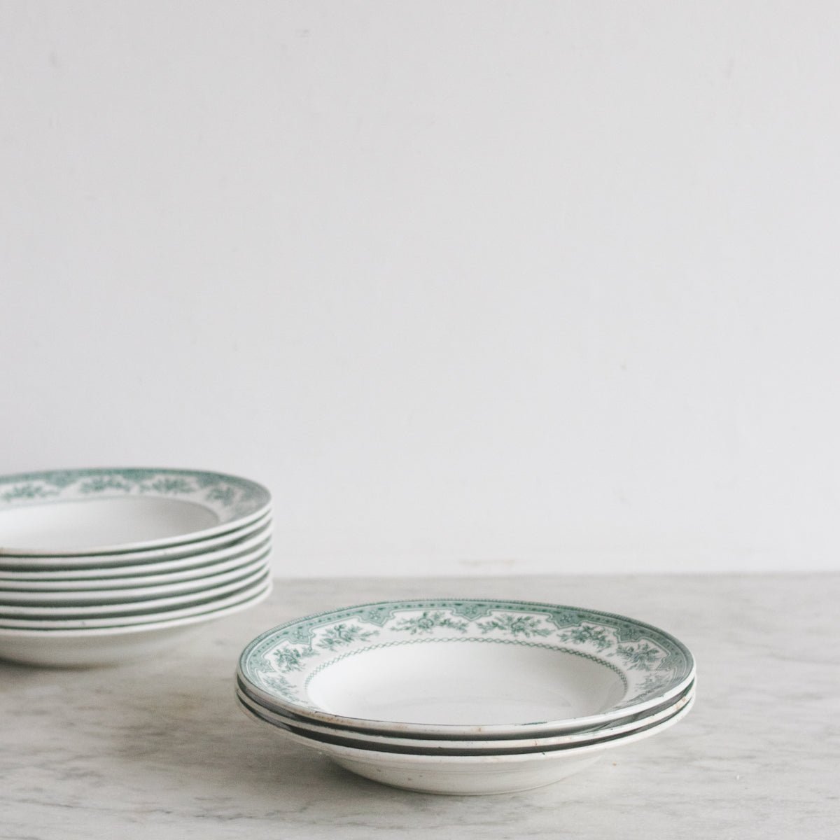 Roses Mousses Soup Bowl Set of 12 - elsie green - The French Kitchen