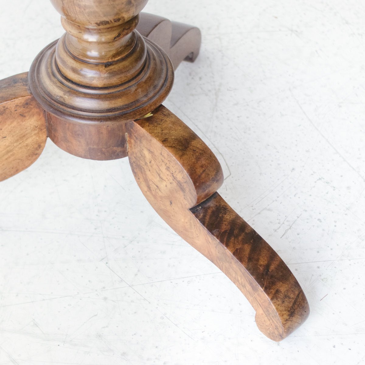 Round Walnut Pedestal Table - elsie green - Furniture