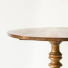 Round Walnut Pedestal Table - elsie green - Furniture