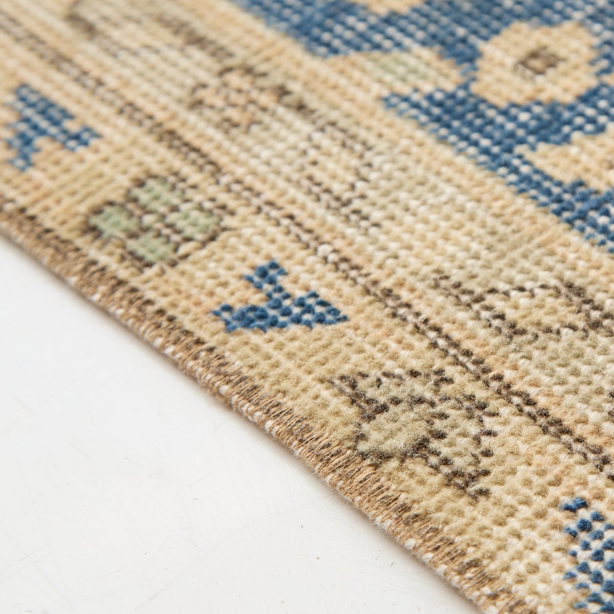 Rousillon Vintage Rug | 6'11.25" x 10'8" - elsie green - textiles