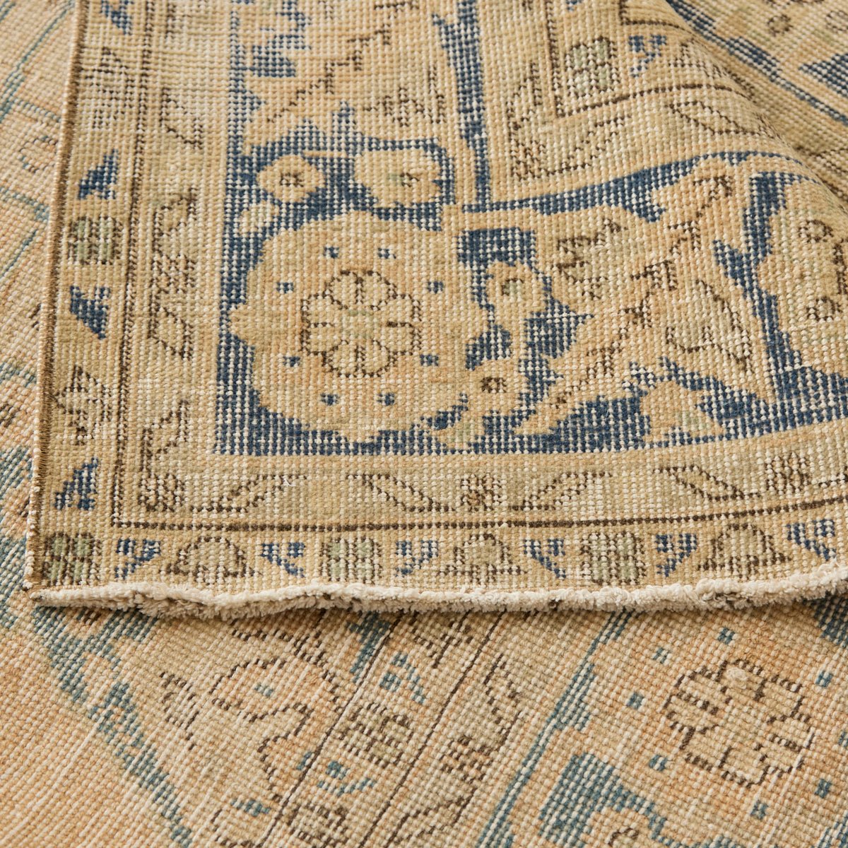Rousillon Vintage Rug | 6'11.25" x 10'8" - elsie green - textiles