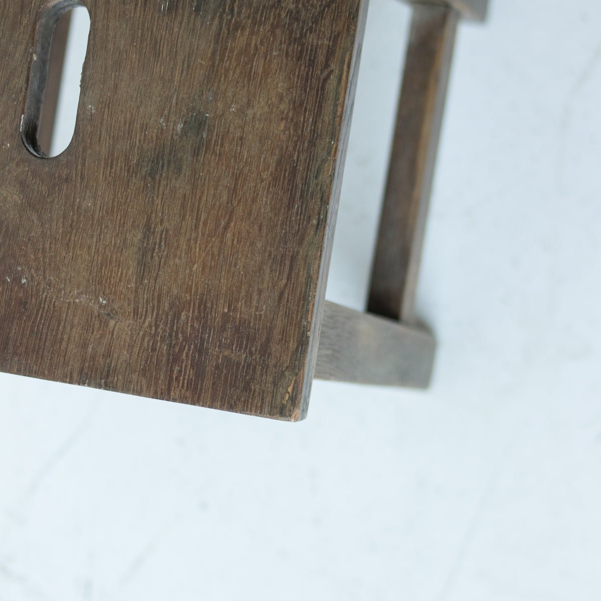 Rustic Oak Stool - elsie green - furniture