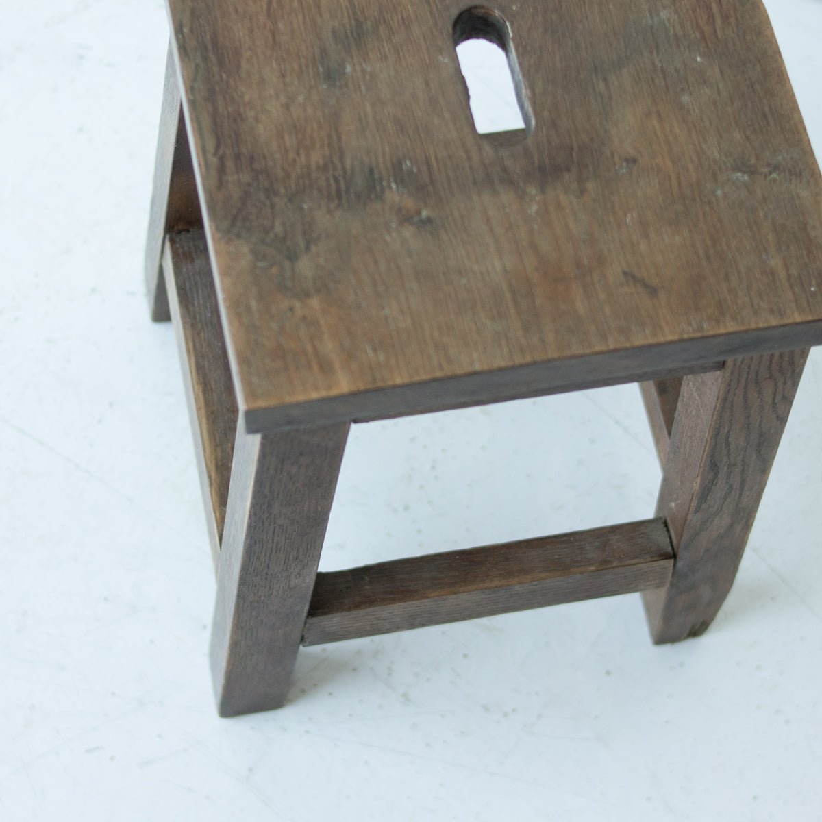 Rustic Oak Stool - elsie green - furniture