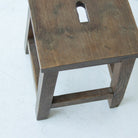 Rustic Oak Stool - elsie green - furniture