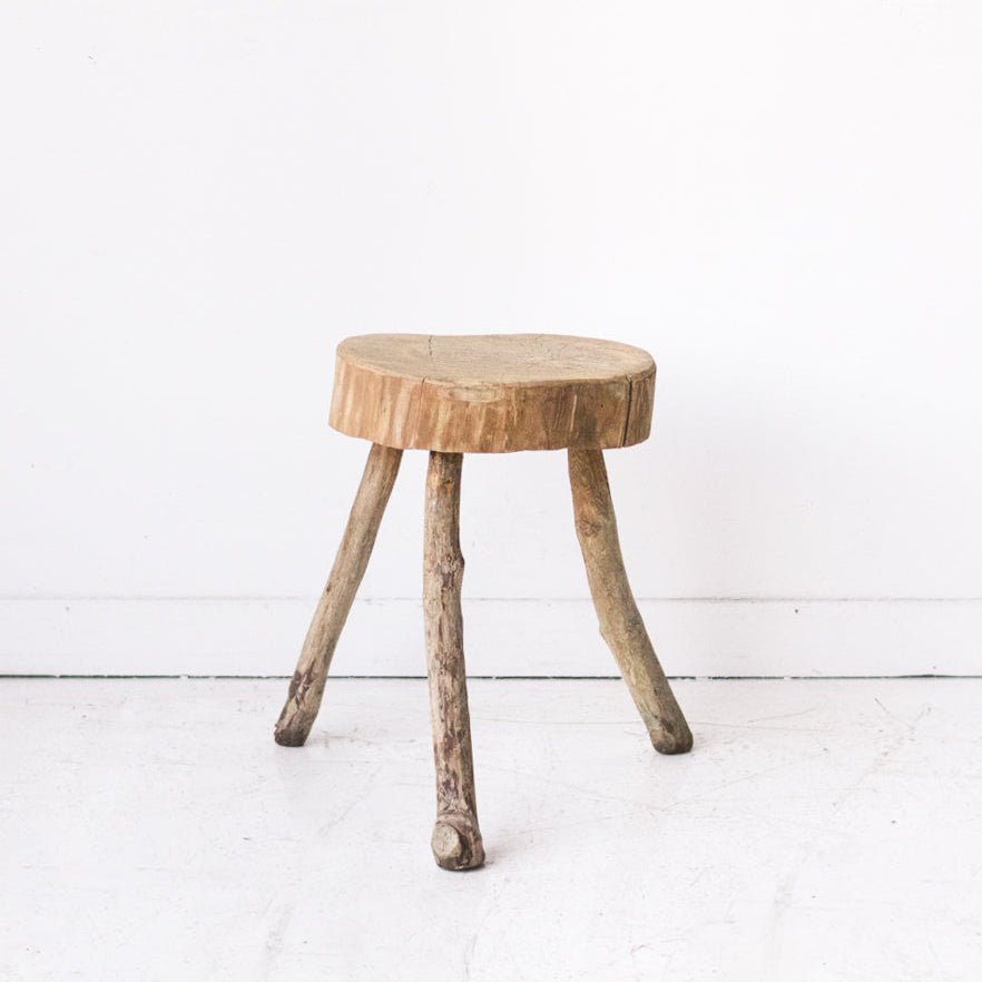 Rustic Shepherd's Stool - elsie green - furniture