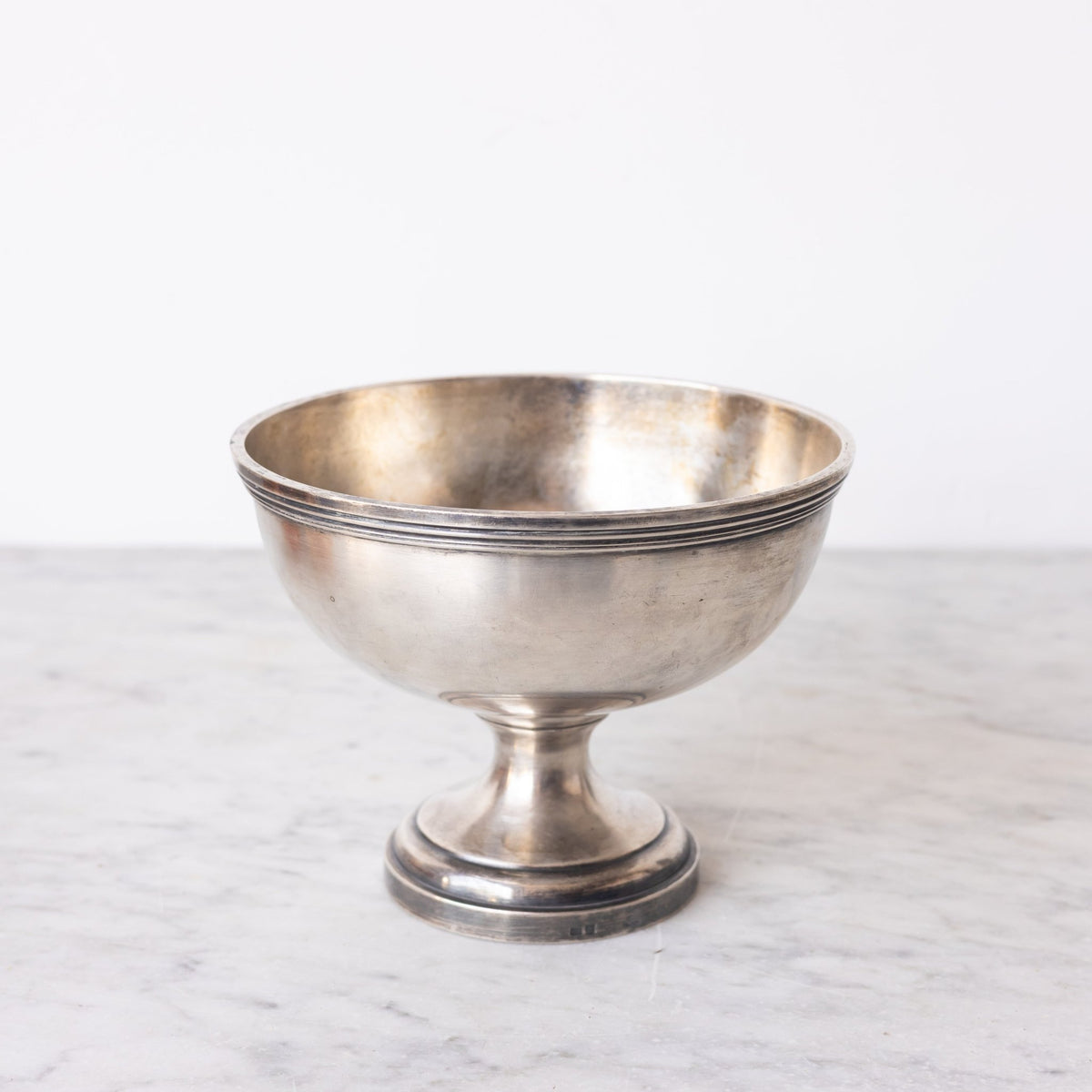 Santucci - Thiebaut Silver Pedestal Bowl - elsie green - the french kitchen