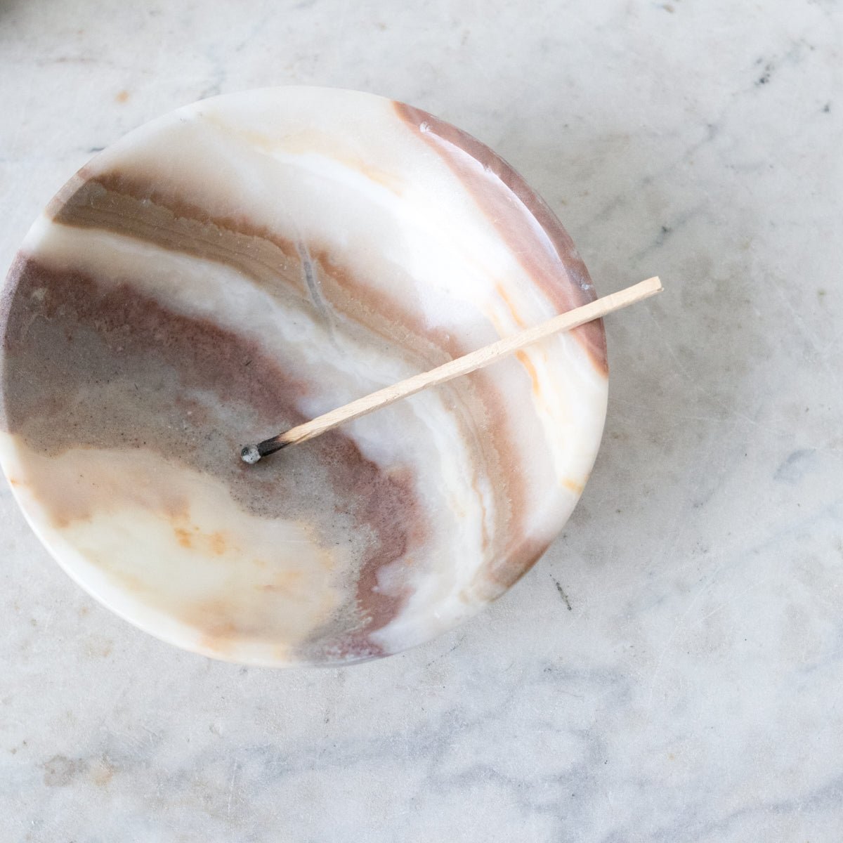 Scented Candle with Marble Bowl - elsie green - Decor