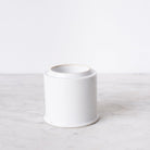 Scented Candle with Silver Wine Coaster and Porcelain Match Caddy - elsie green - decor